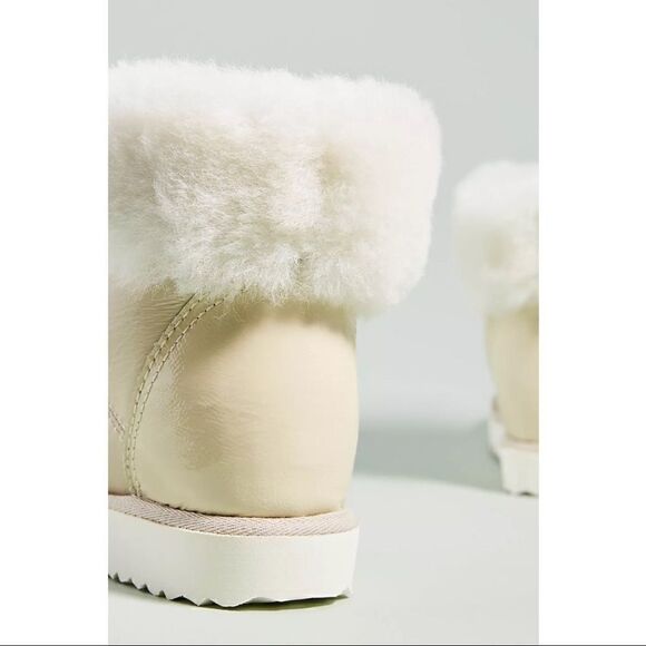 NEW Anthropologie Maypol Natalia Shearling-Lined Leather Boots Size EU 39 US 9 - Picture 4 of 4